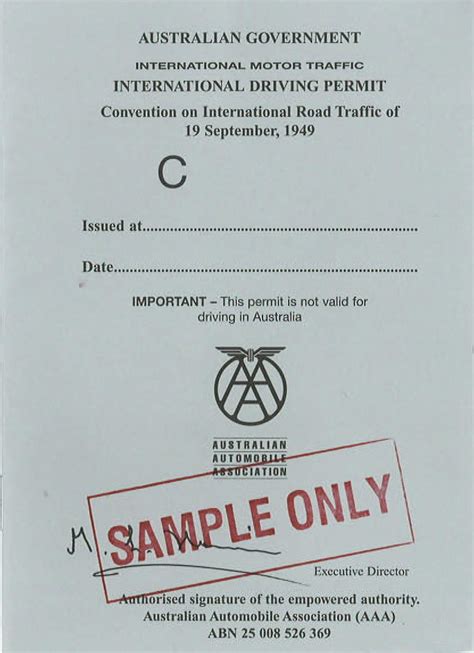 international driving permit idp australia.